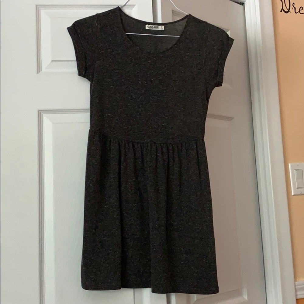 Gray T-shirt Dress (Garage, XS)